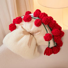 3-in-1 Rosebud Knit Throw
